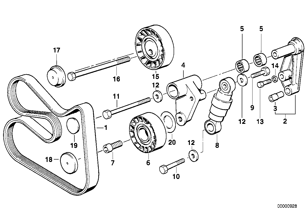 BMW 11 28 1 717 188 - Виброгаситель, поликлиновый ремень unicars.by