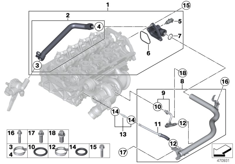 BMW 11 53 7 600 586 - Шланг радиатора unicars.by