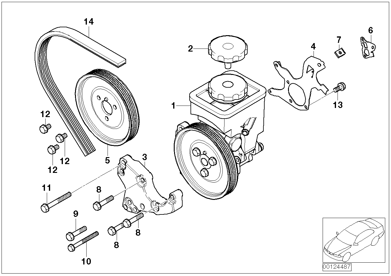 BMW 32 41 6 756 575 - Гидравлический насос, рулевое управление, ГУР unicars.by