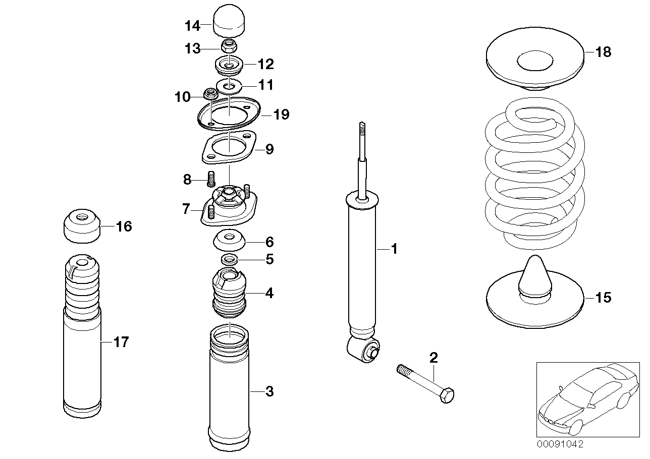 BMW 33 50 2 290 348 - Отбойник, демпфер амортизатора unicars.by