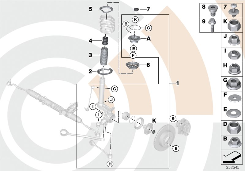 BMW 31 35 2 284 027 - Опора стойки амортизатора, подушка unicars.by