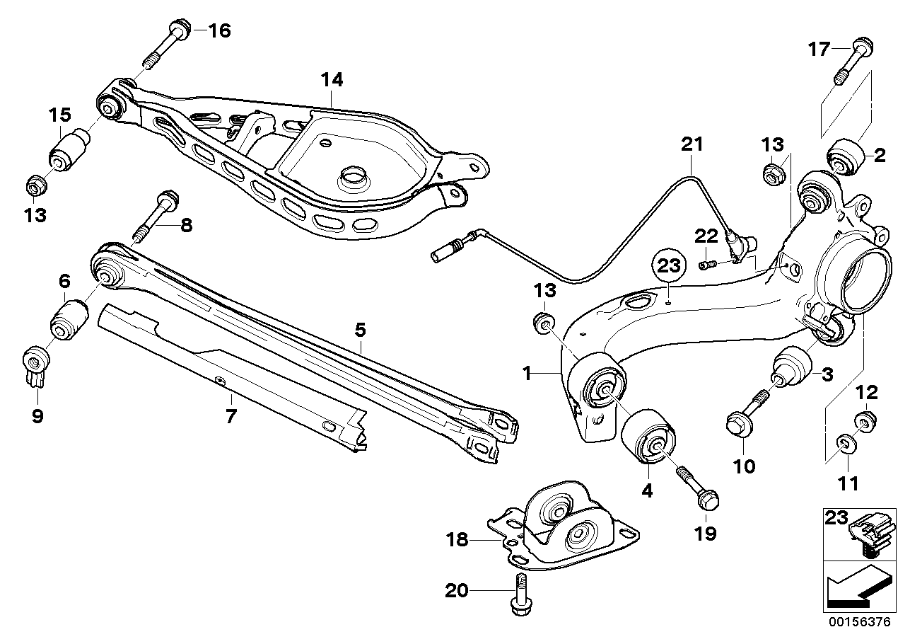 BMW 33 30 3 411 651 - Рычаг подвески колеса unicars.by