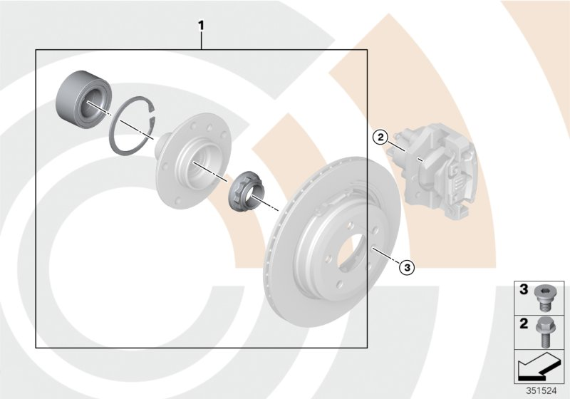 BMW 33 41 2 295 519 - Комплект подшипника ступицы колеса unicars.by