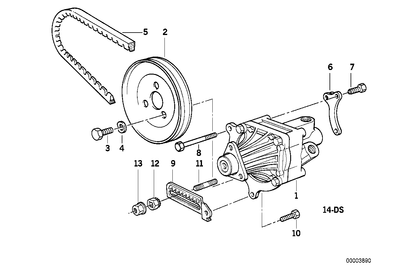 BMW 32421727136 - Клиновой ремень, поперечные рёбра unicars.by