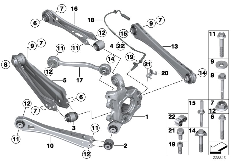 BMW 33 32 6 765 373 - Ремкомплект, подвеска колеса unicars.by