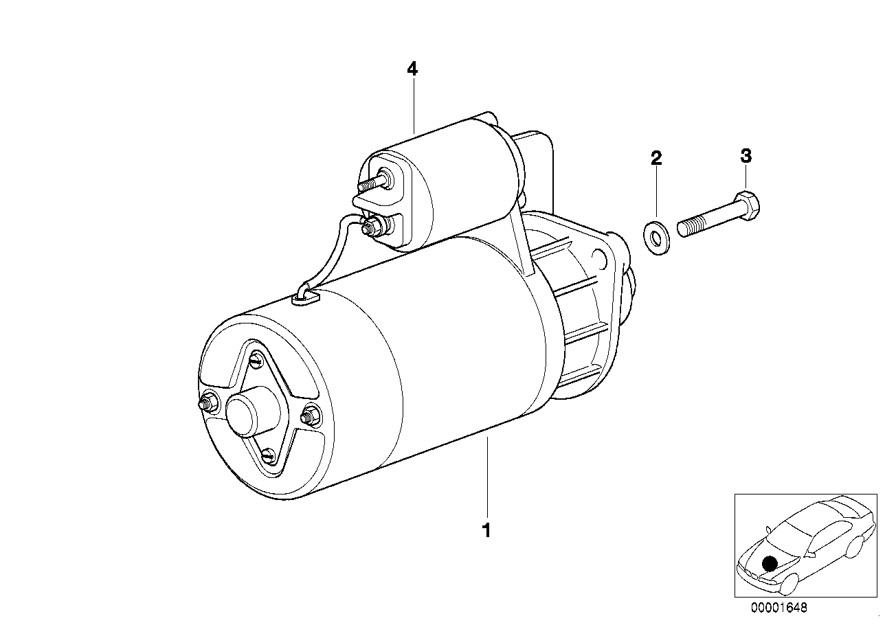 BMW 12 41 1 427 080 - Тяговое реле, соленоид, стартер unicars.by