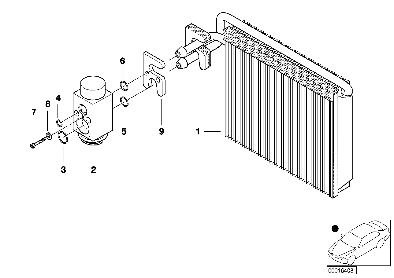 BMW 64508374959 - Ремонтный комплект, кондиционер unicars.by