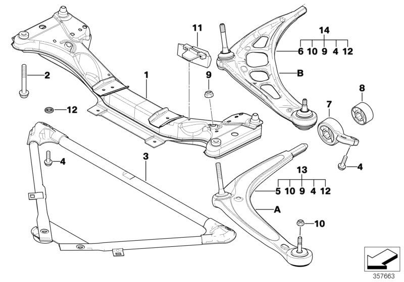 BMW 31126783375 - Подвеска колеса, комплект unicars.by