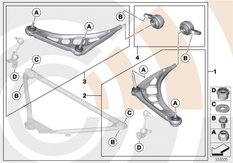 BMW 31 12 2 343 359 - Рычаг подвески колеса unicars.by