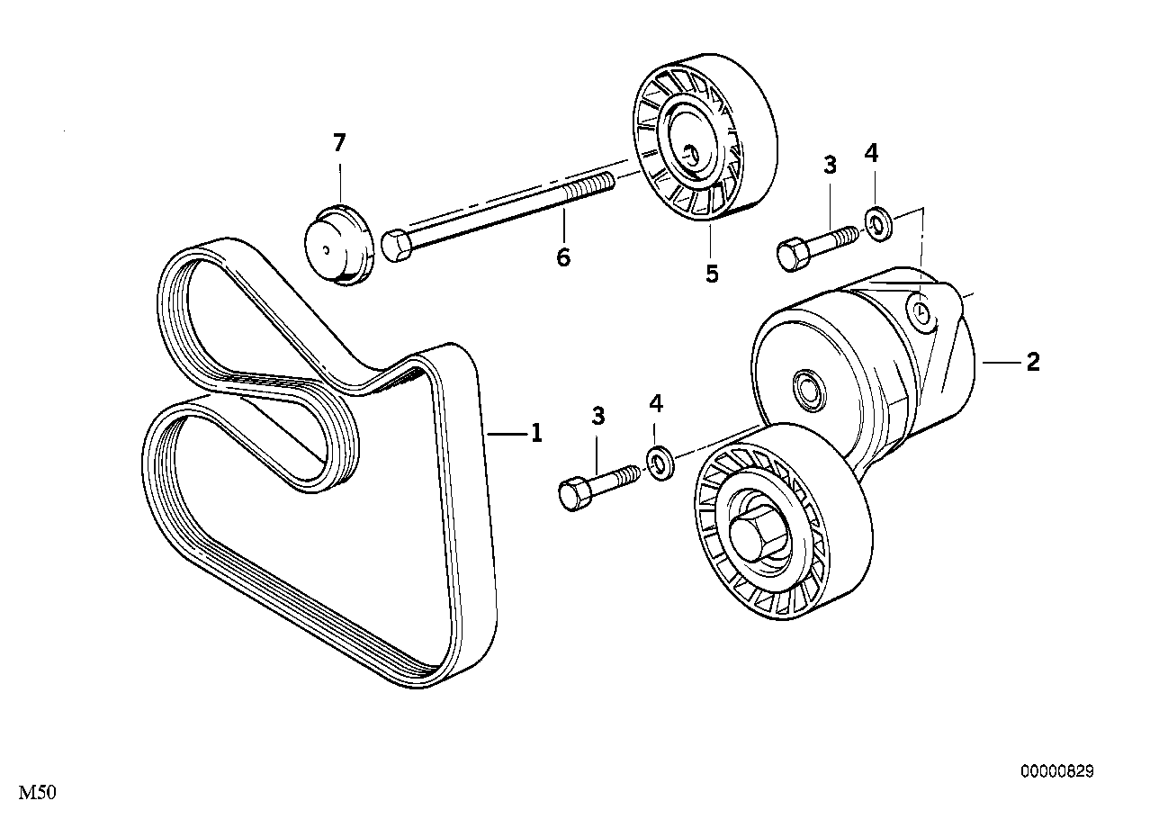 BMW 11 28 1 427 252 - Натяжитель, поликлиновый ремень unicars.by