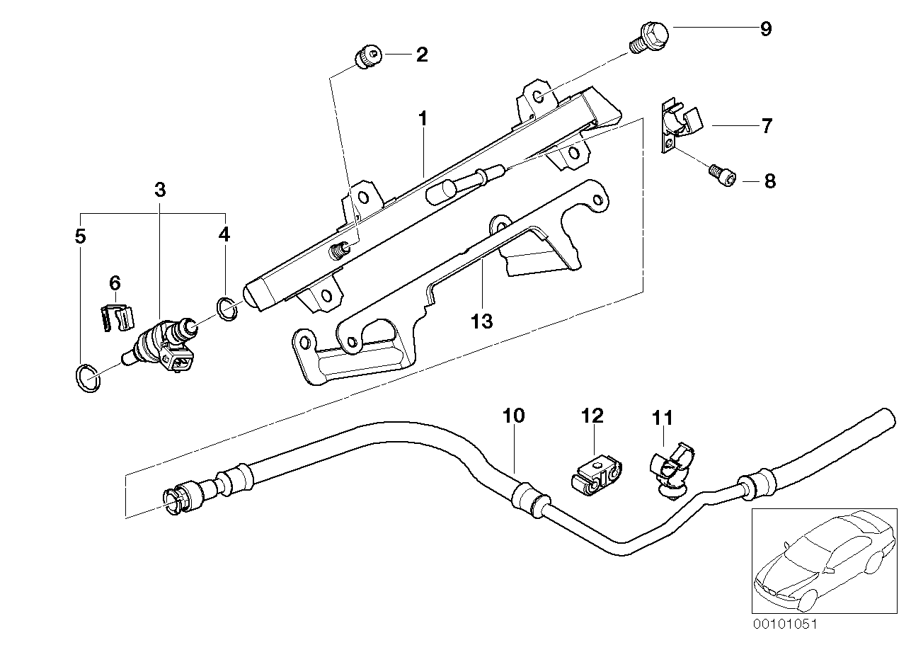 BMW 13 64 7 509 752 - Уплотнительное кольцо, клапанная форсунка unicars.by