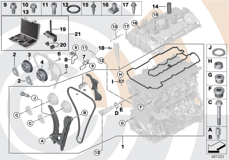 NISSAN 11317568482 - Комплект цепи привода распредвала unicars.by