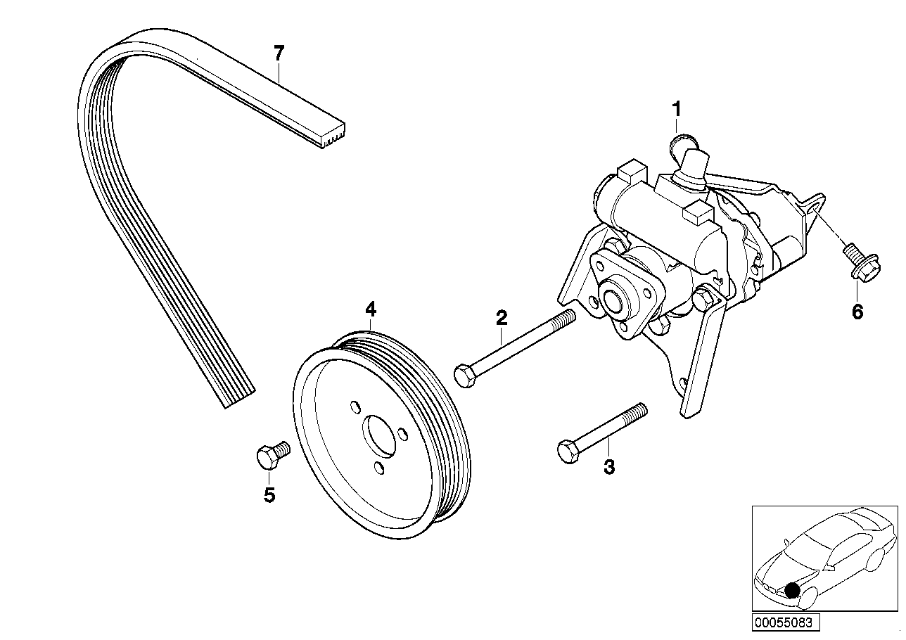 BMW 32 41 6 756 582 - Гидравлический насос, рулевое управление, ГУР unicars.by