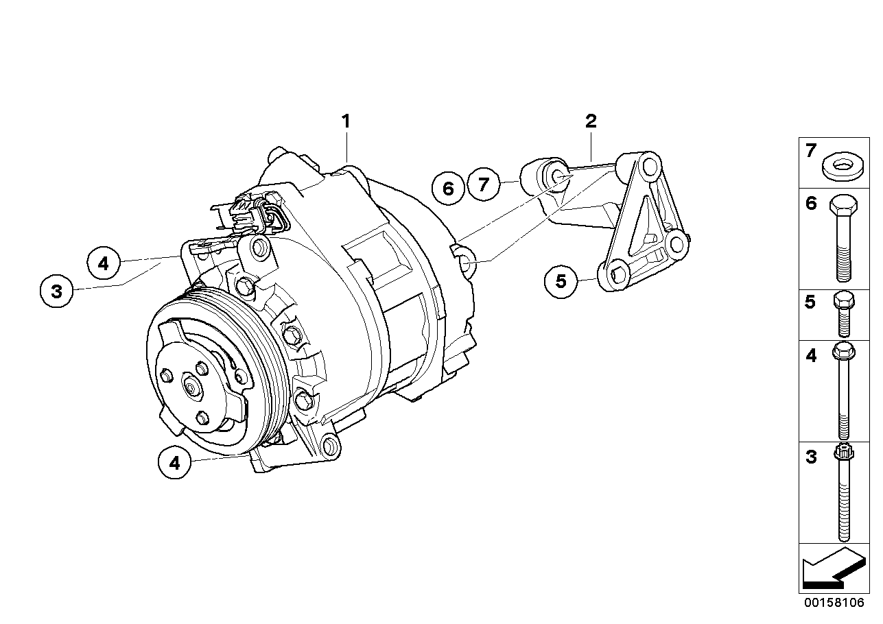 BMW 64 50 9 121 759 - Компрессор кондиционера unicars.by