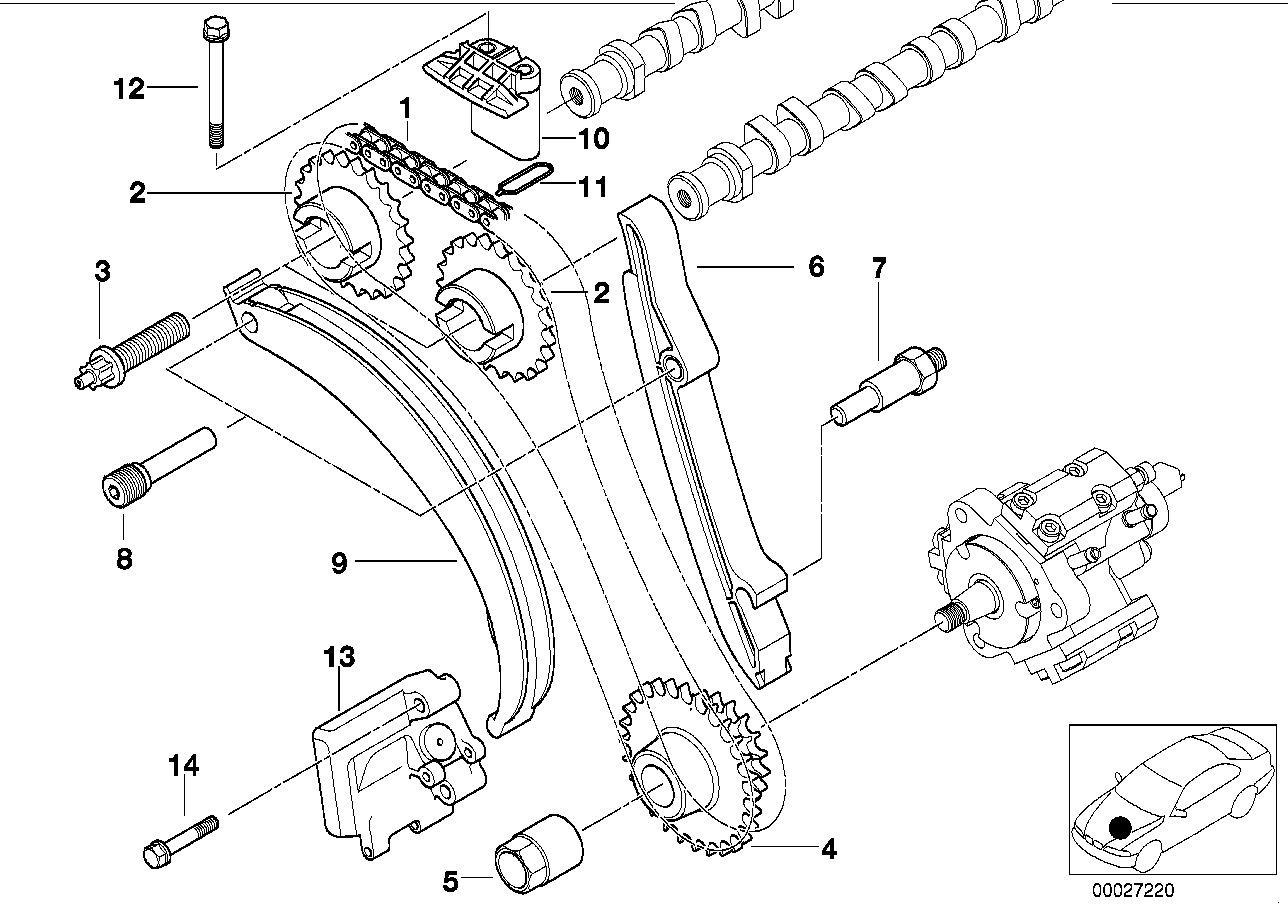 BMW 11 31 2 247 332 - Планка успокоителя, цепь привода unicars.by