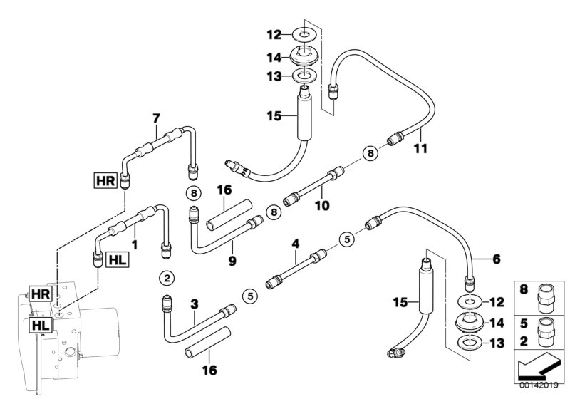 BMW 34306795676 - Тормозной шланг unicars.by