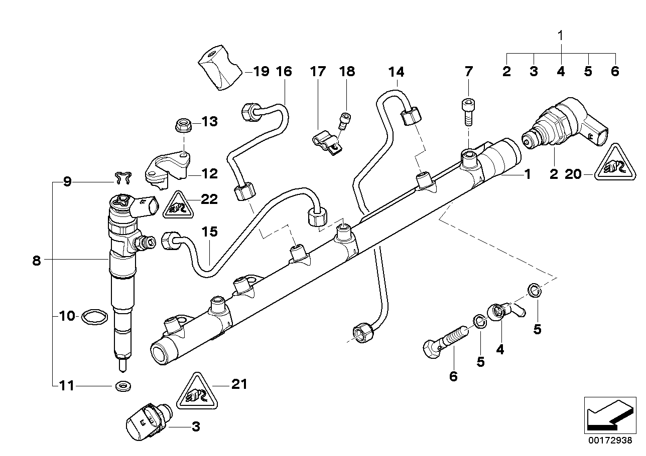 BMW 13537805733 - Редукционный клапан, Common-Rail-System unicars.by