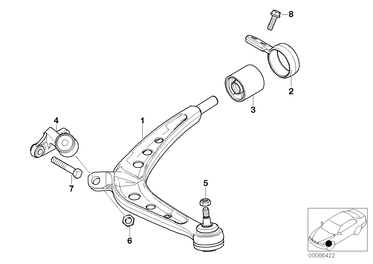 BMW 31 12 6 758 533 - Рычаг подвески колеса unicars.by