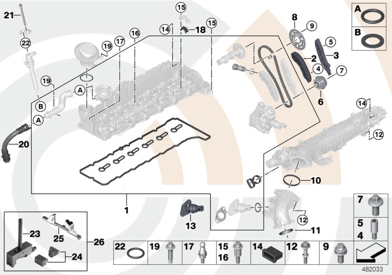 BMW 11 31 7 797 516 - Комплект цепи привода распредвала unicars.by