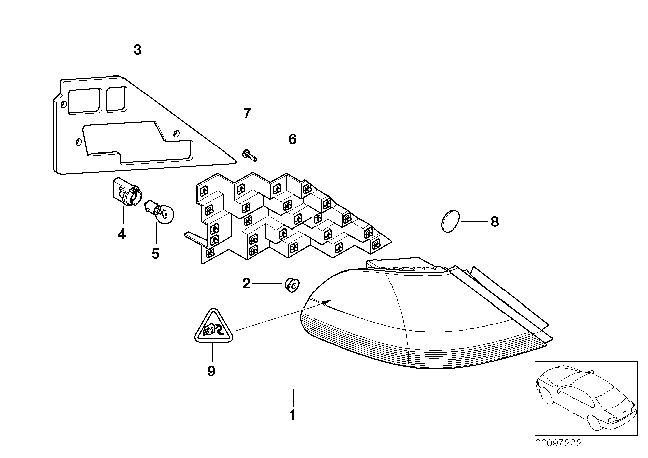 VW 07509063574 - Лампа накаливания, фонарь сигнала тормоза unicars.by