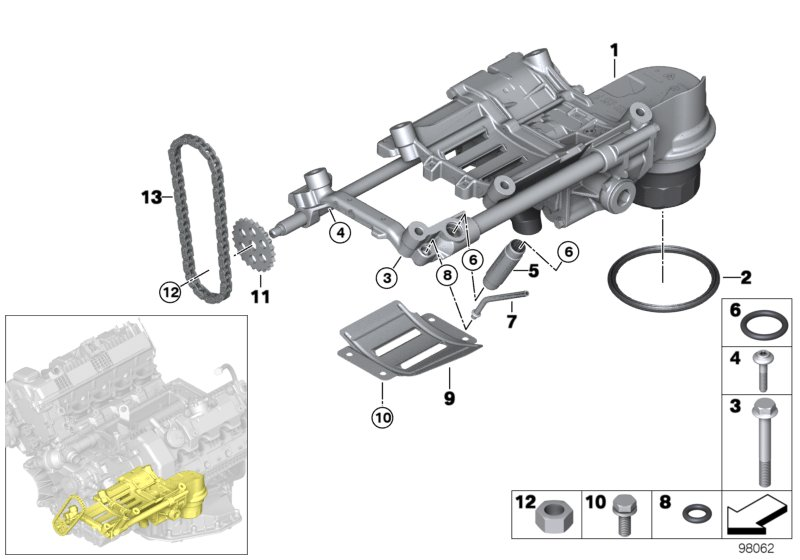 BMW 11417508288 - Прокладка, масляный насос unicars.by