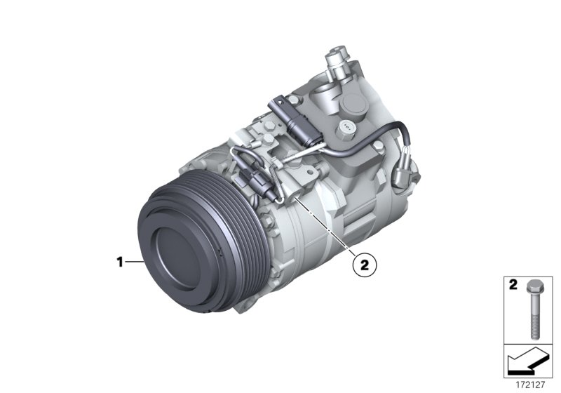 BMW 64 52 9 196 889 - Компрессор кондиционера unicars.by