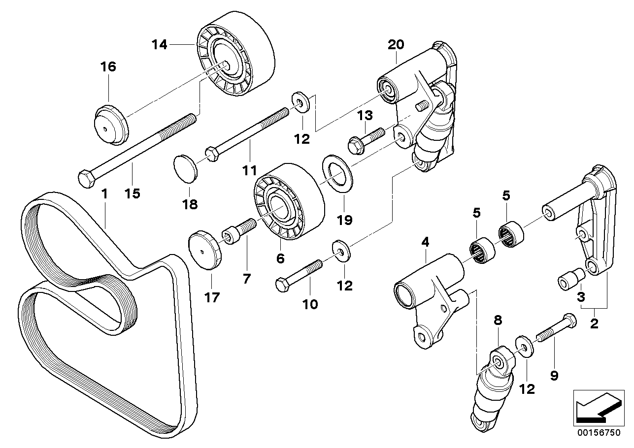 Mini 11287837898 - Поликлиновой ремень unicars.by