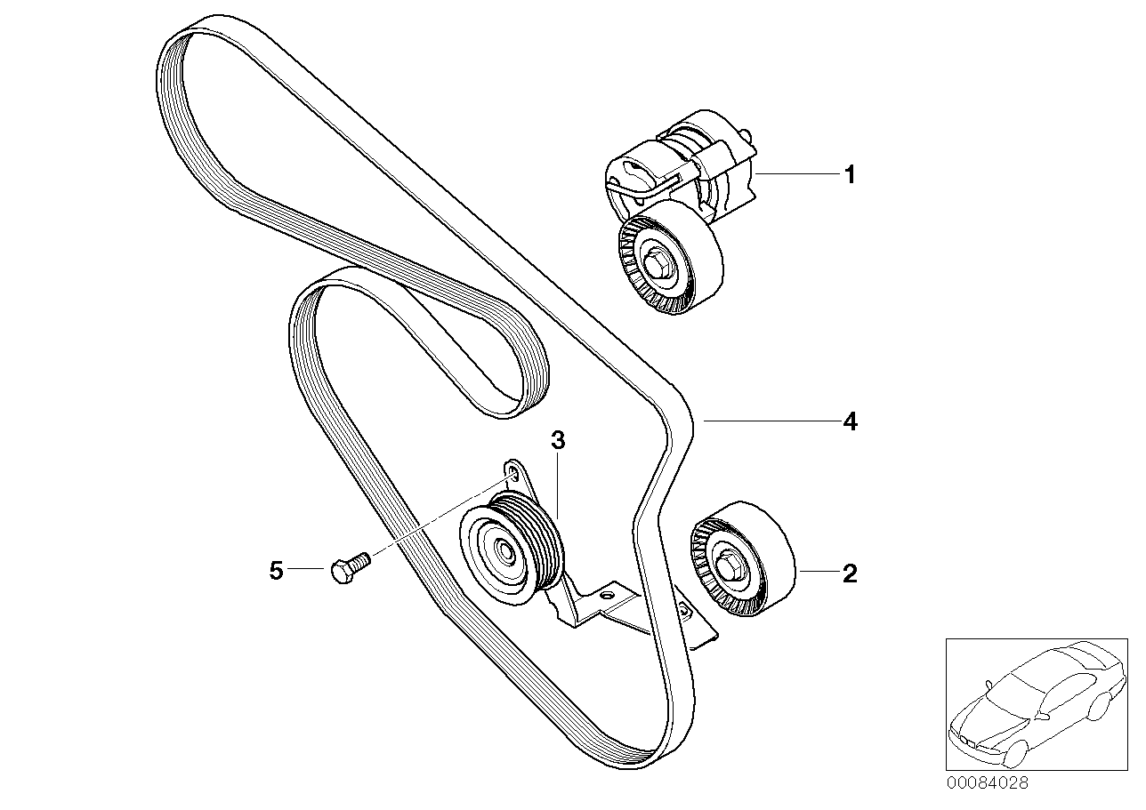 BMW 11 28 1 440 378 - Ролик, поликлиновый ремень unicars.by