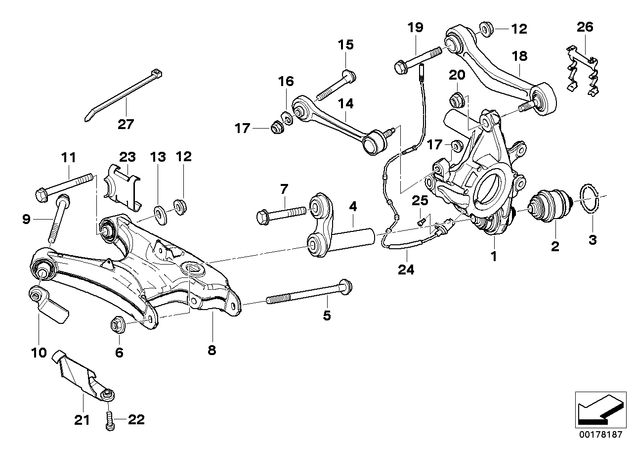 Mini 33326767831 - Рычаг подвески колеса unicars.by