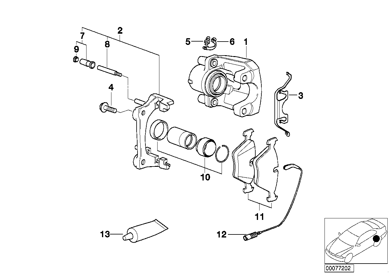 FORD 34216761281 - Тормозные колодки, дисковые, комплект unicars.by