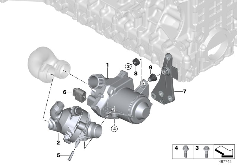 BMW 11 51 9 455 978 - Водяной насос unicars.by