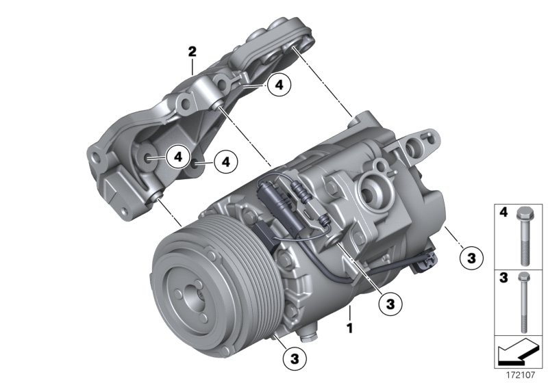 BMW 64 52 9 399 060 - Компрессор кондиционера unicars.by