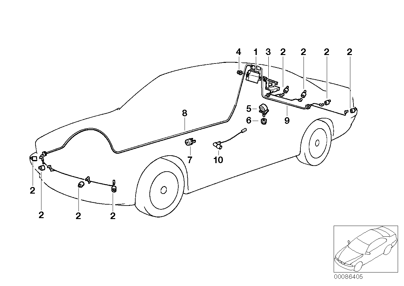 BMW 66 20 6 989 081 - Датчик, система помощи при парковке unicars.by