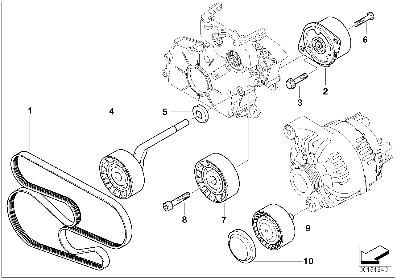 BMW 11 28 7 789 985 - Поликлиновой ремень unicars.by