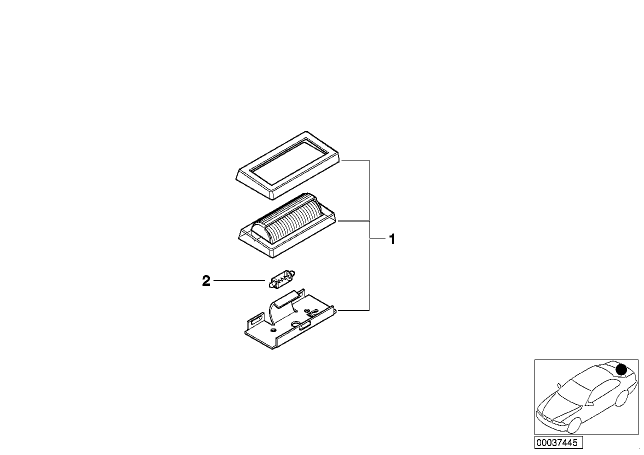 BMW 63 31 2 137 742 - Лампа накаливания, освещение щитка приборов unicars.by