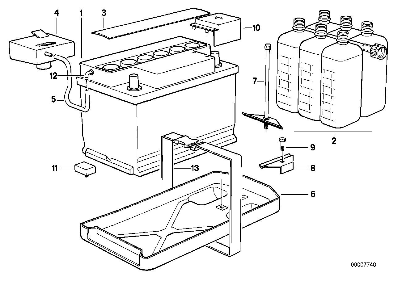 Bentley 61218363890 - Battery, empty unicars.by