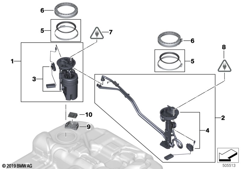 BMW 16 11 7 195 465 - Топливный насос unicars.by