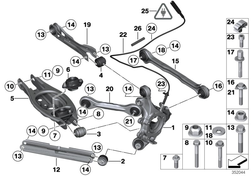 BMW 33 32 2 406 289 - Рычаг подвески колеса unicars.by