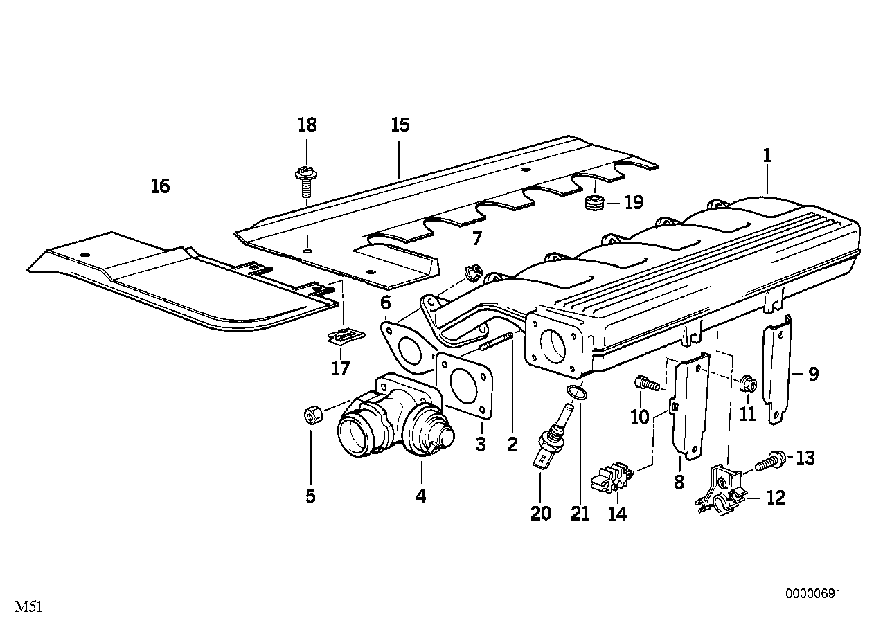 BMW 11 71 2 246 145 - Клапан возврата ОГ unicars.by