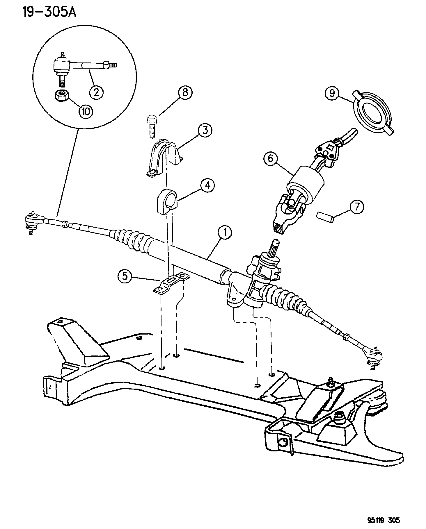 Opel 476 2861 - TIE ROD END PACKAGE, W/JAM NUT *** unicars.by