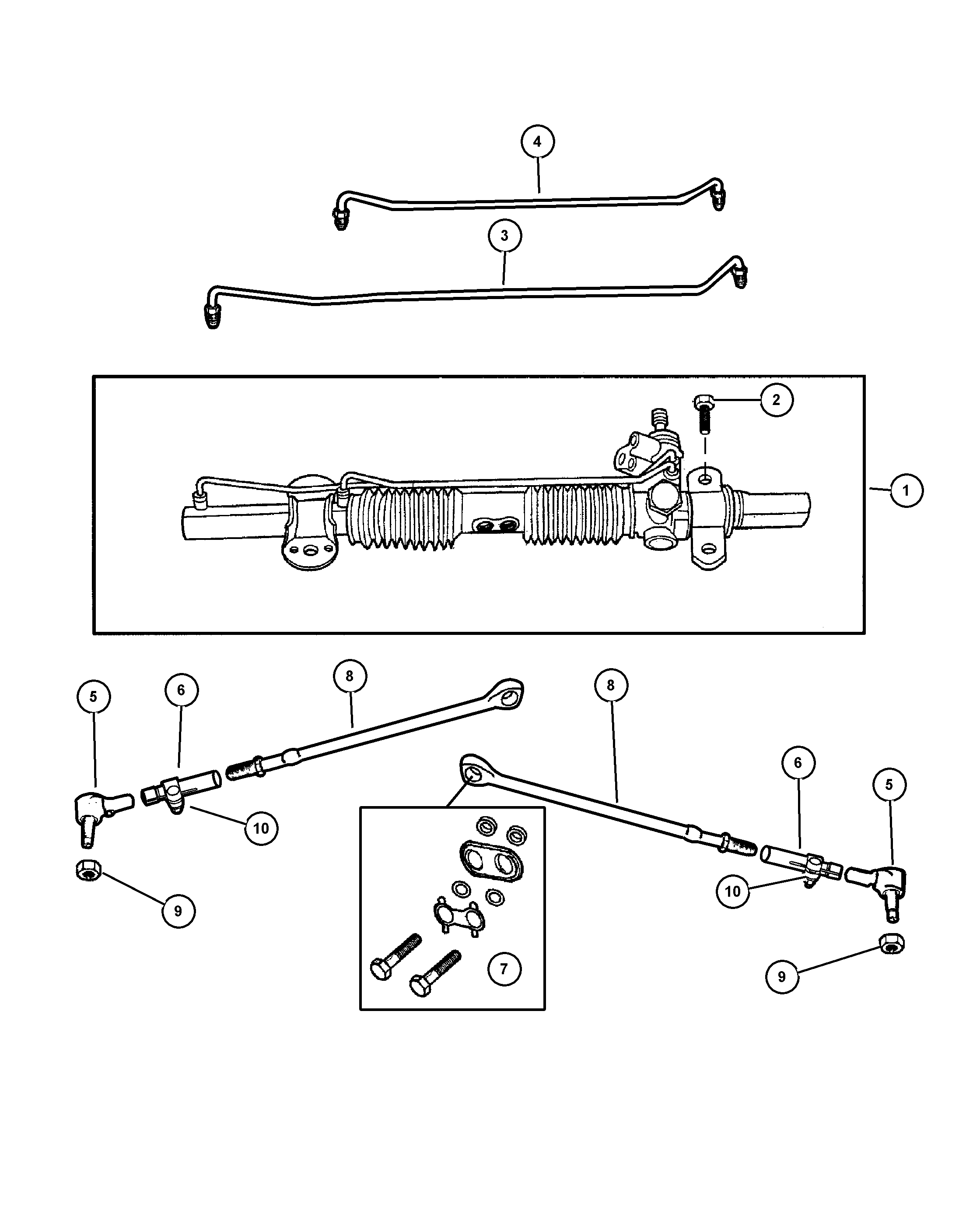 Dodge 5086 282AA - Наконечник рулевой тяги, шарнир unicars.by