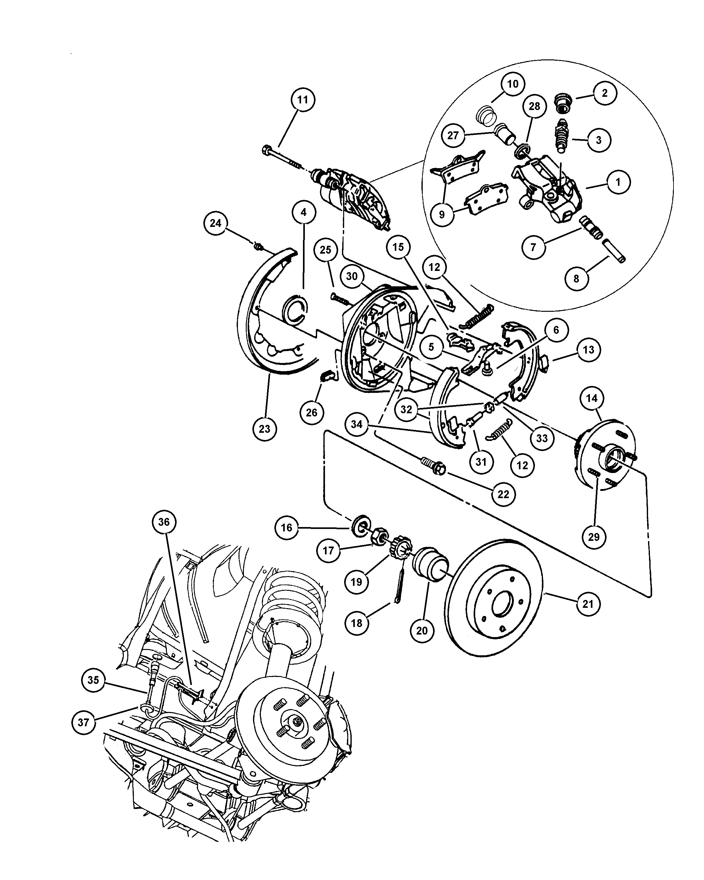 Chrysler 5011 762AA - Тормозные колодки, дисковые, комплект unicars.by