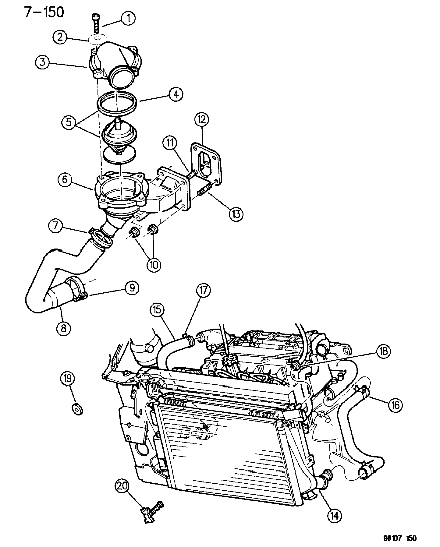 Jeep 477 8975 - Термостат охлаждающей жидкости / корпус unicars.by