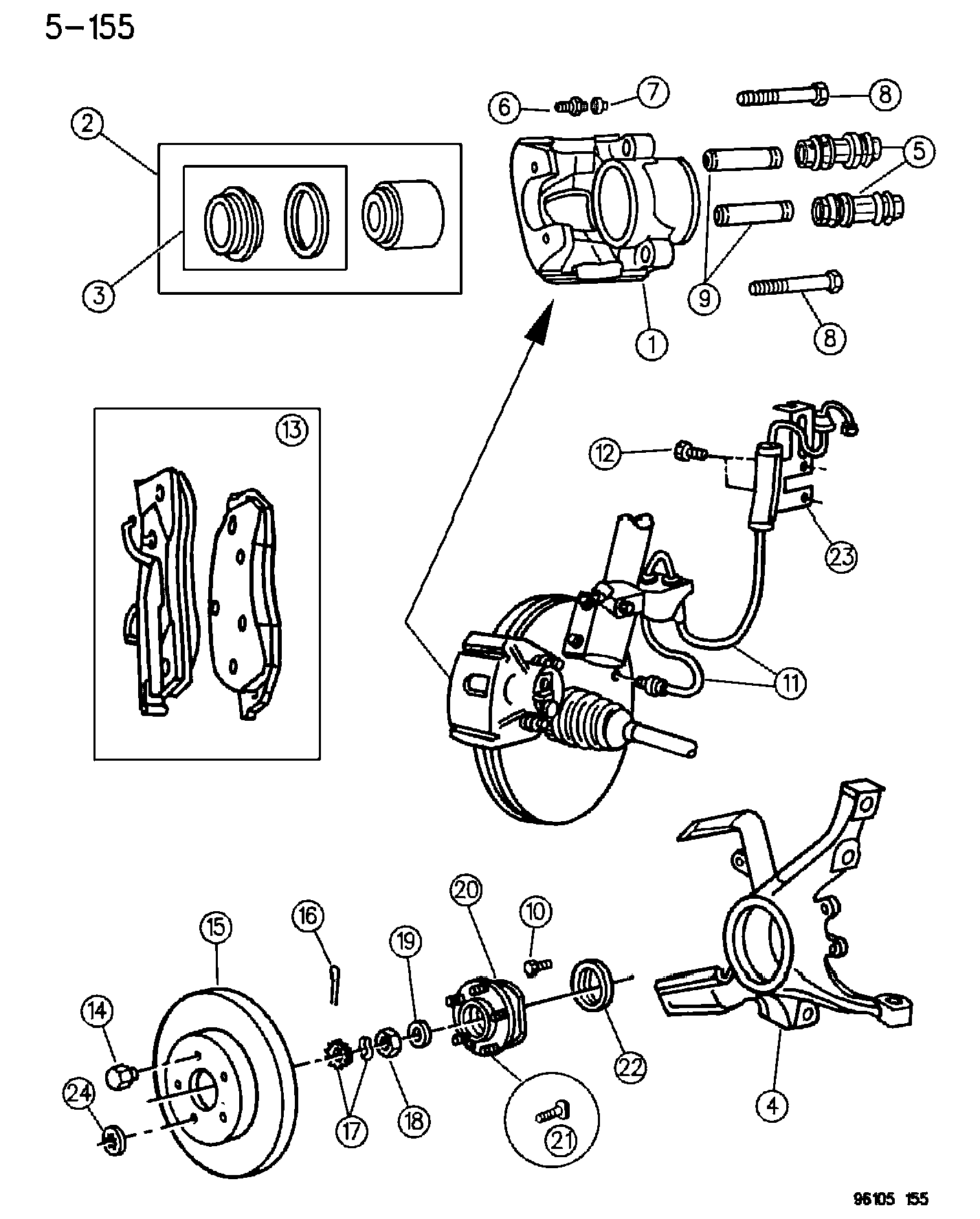 Chrysler 479 7568 - Тормозные колодки, дисковые, комплект unicars.by