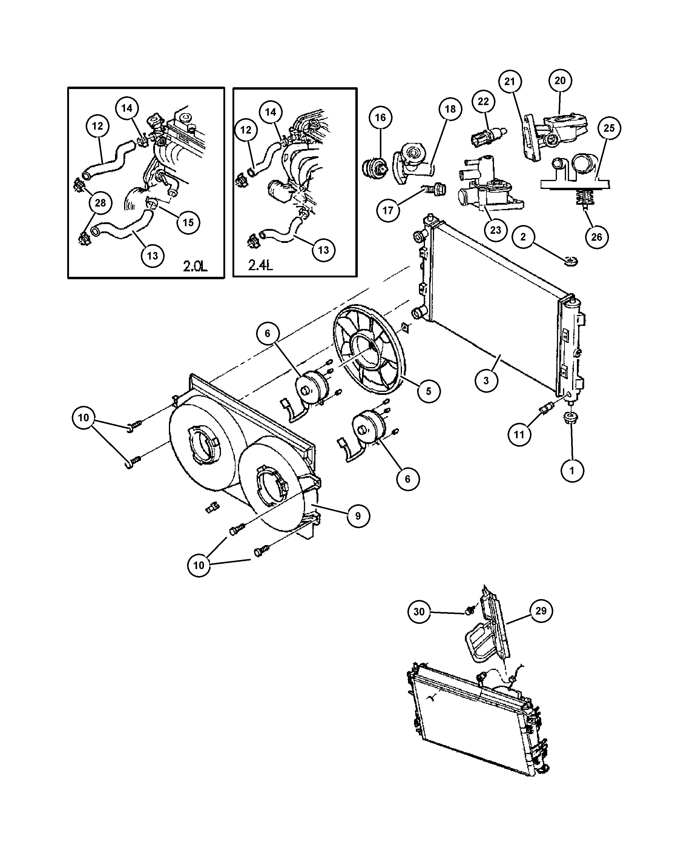 Chrysler 55116 901AA - Крышка, резервуар охлаждающей жидкости unicars.by