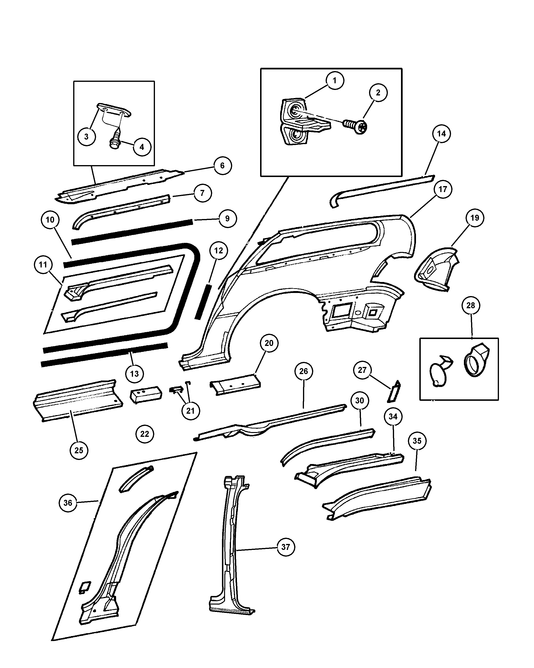 Alfa Romeo 467 5490 - COVER SLIDING DOOR TRACK unicars.by