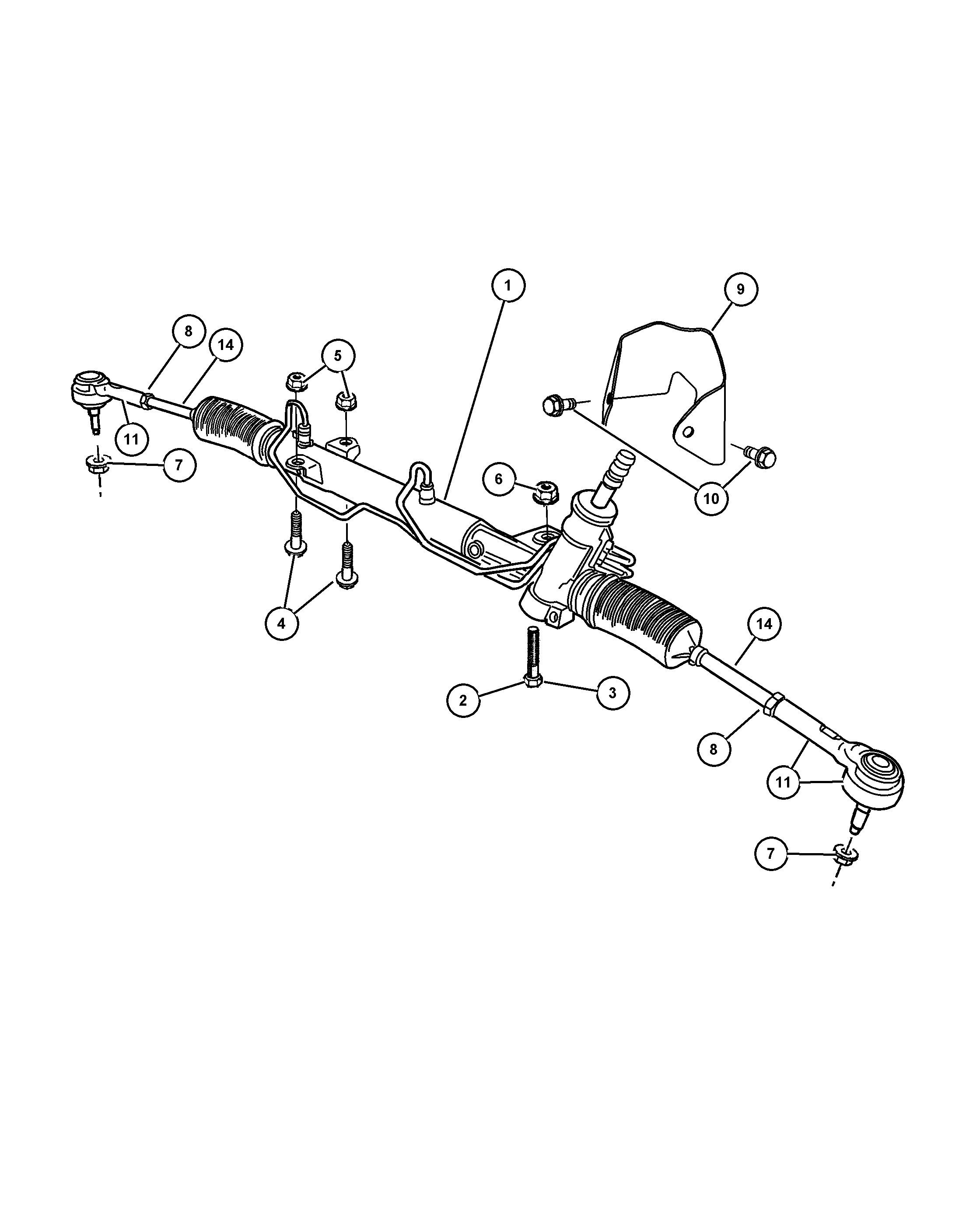 Jeep 5066 373AA - Наконечник рулевой тяги, шарнир unicars.by