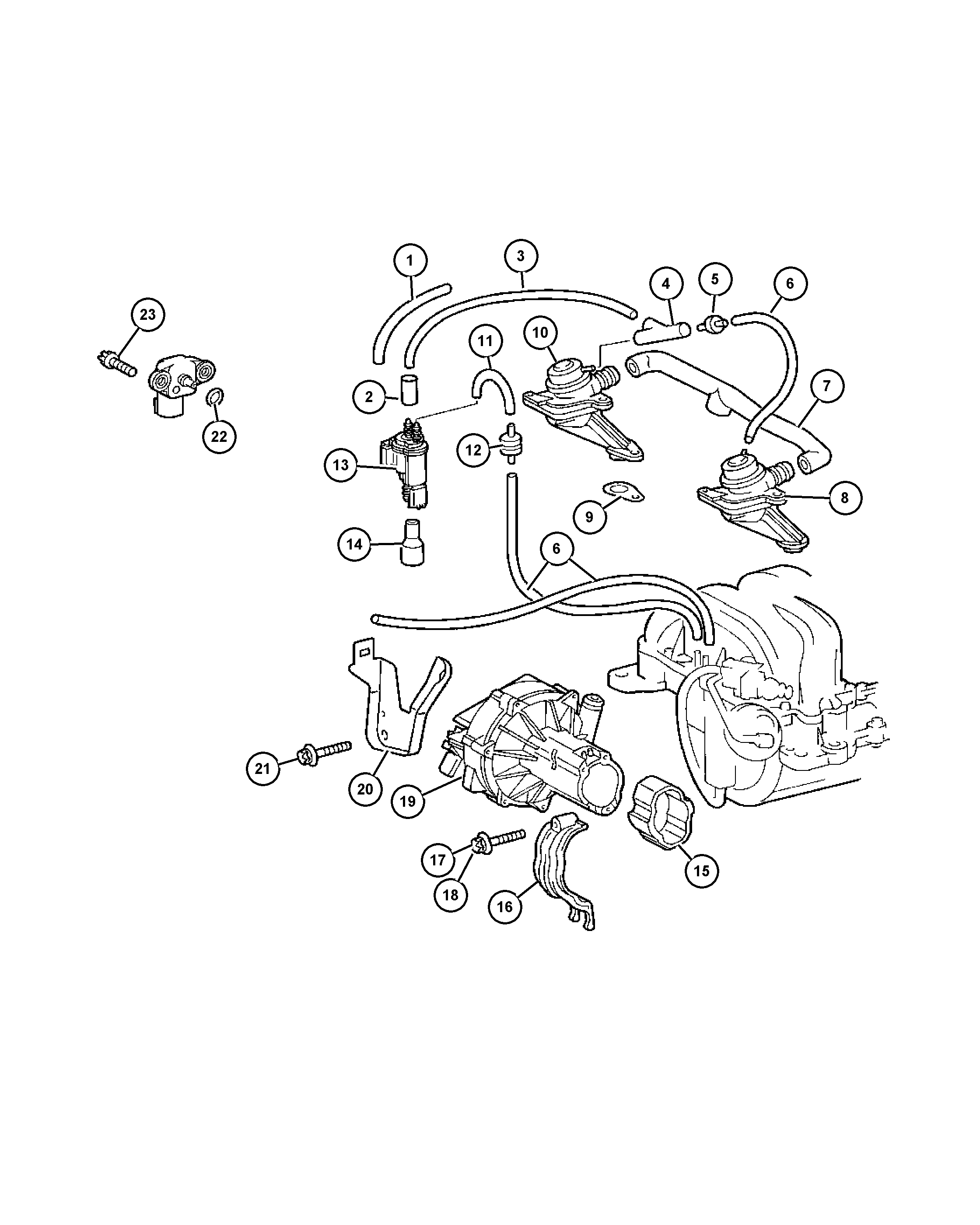 Dodge 5099 822AA - Преобразователь давления, управление ОГ unicars.by