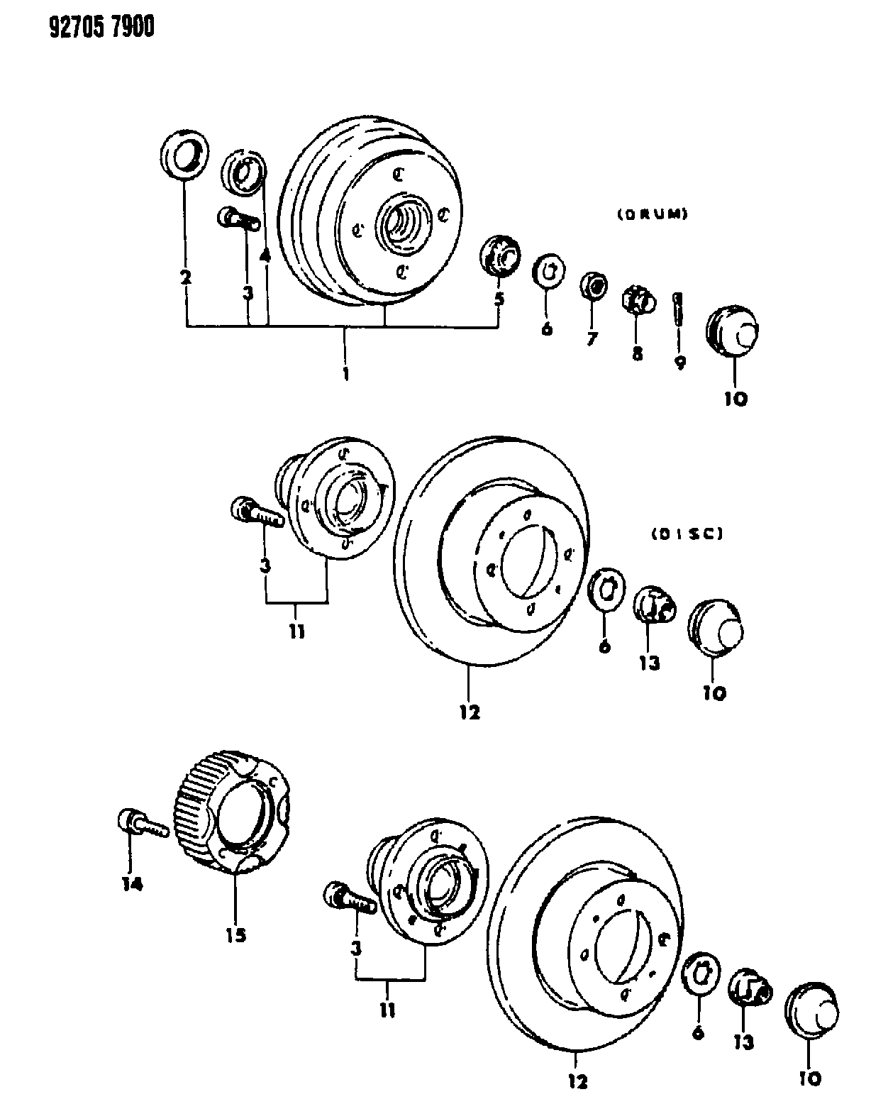 Mitsubishi MB33 9101 - Комплект подшипника ступицы колеса unicars.by