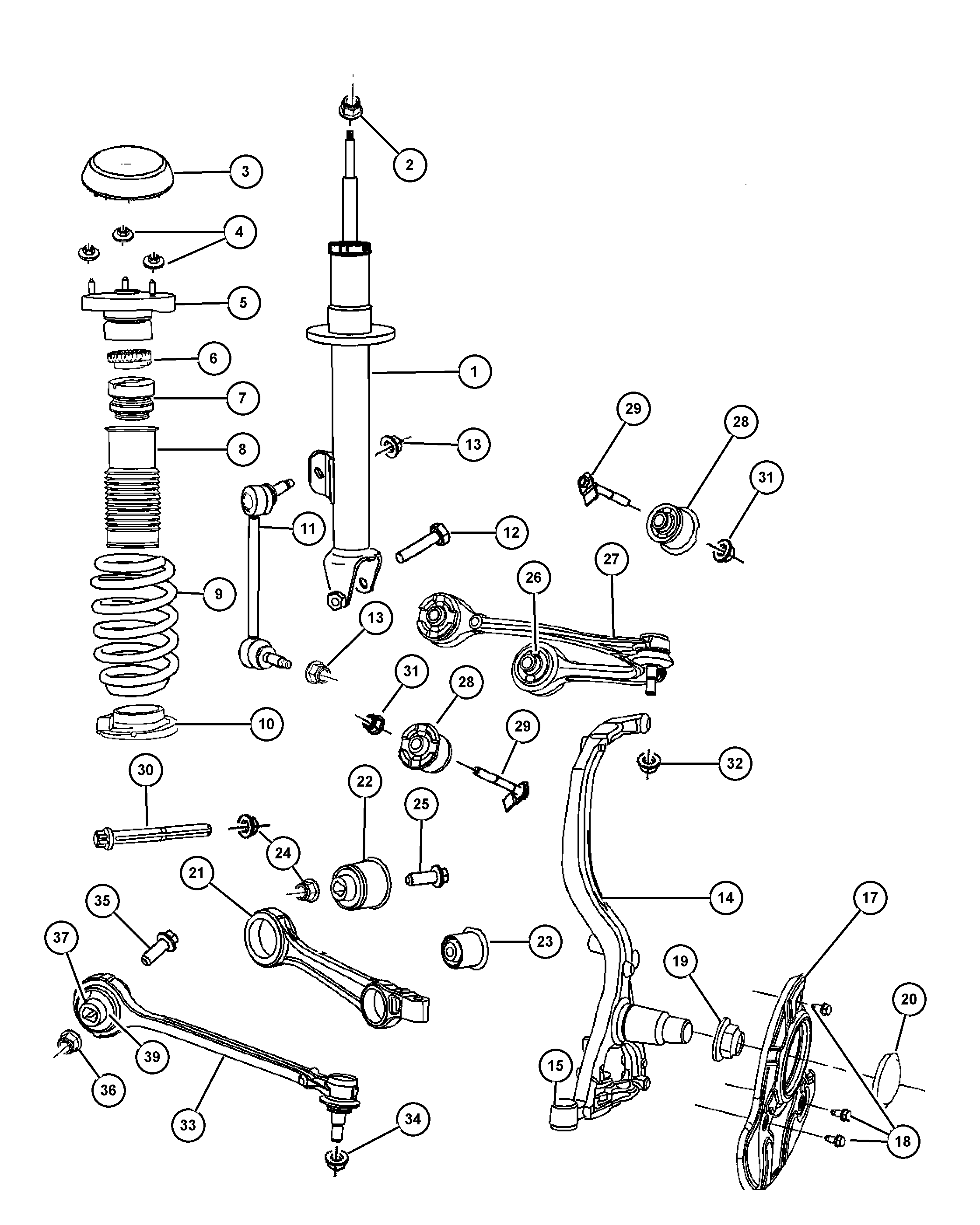 Chrysler 4782 613AC - Рычаг подвески колеса unicars.by